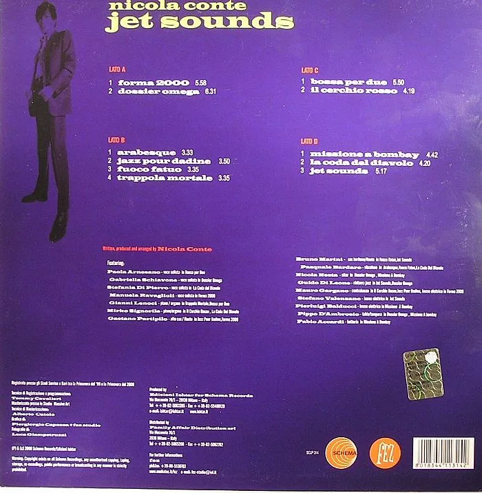 Back cover — Nicola CONTE — Jet Sounds