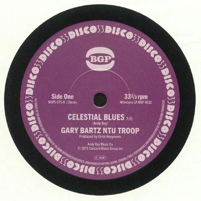 Front cover — GARY BARTZ NTU TROOP / GARY BARTZ — Celestial Blues