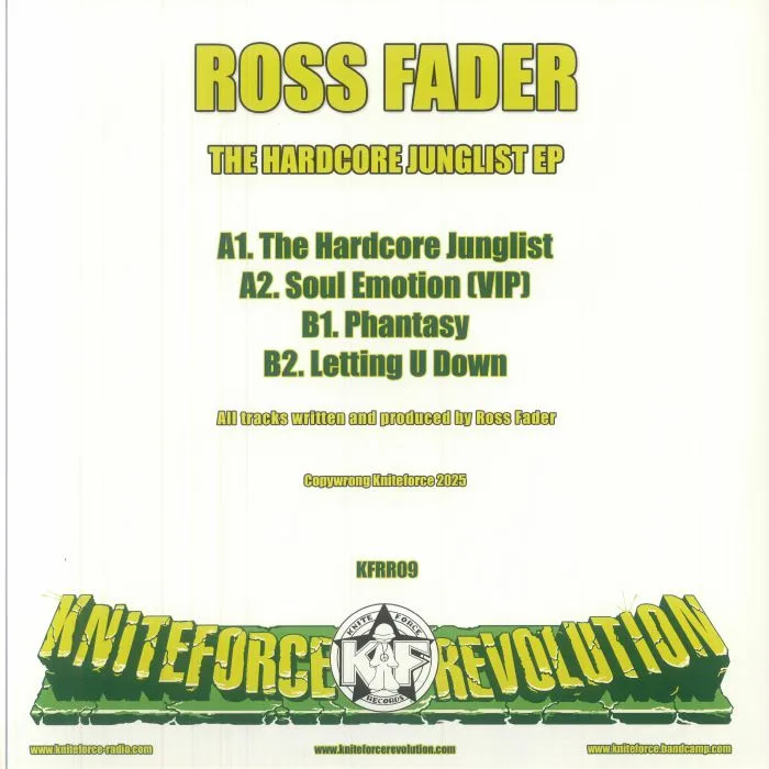 Back cover — Ross FADER — The Hardcore Junglist EP