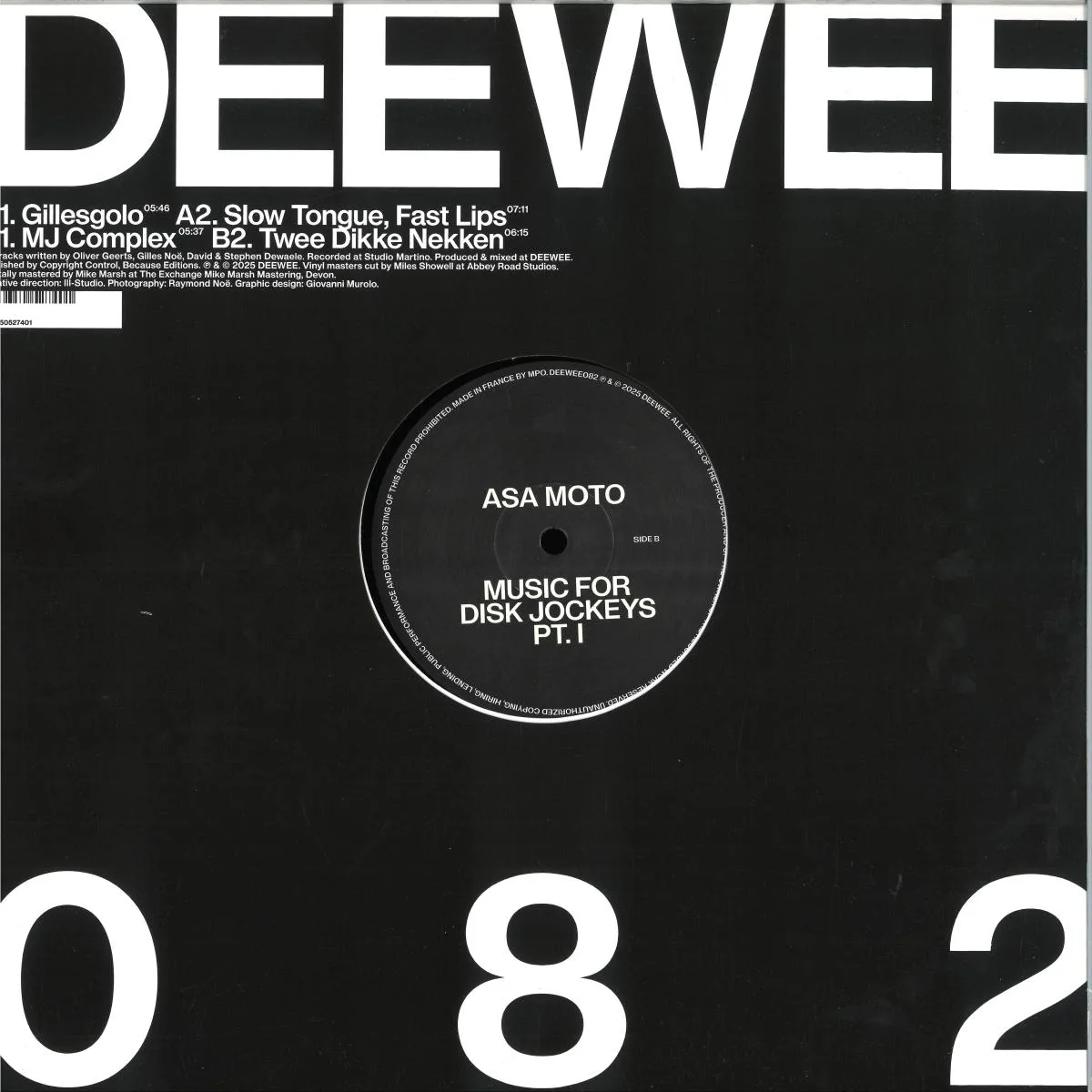 Back cover — Asa Moto — Music For Disk Jockeys PT. I
