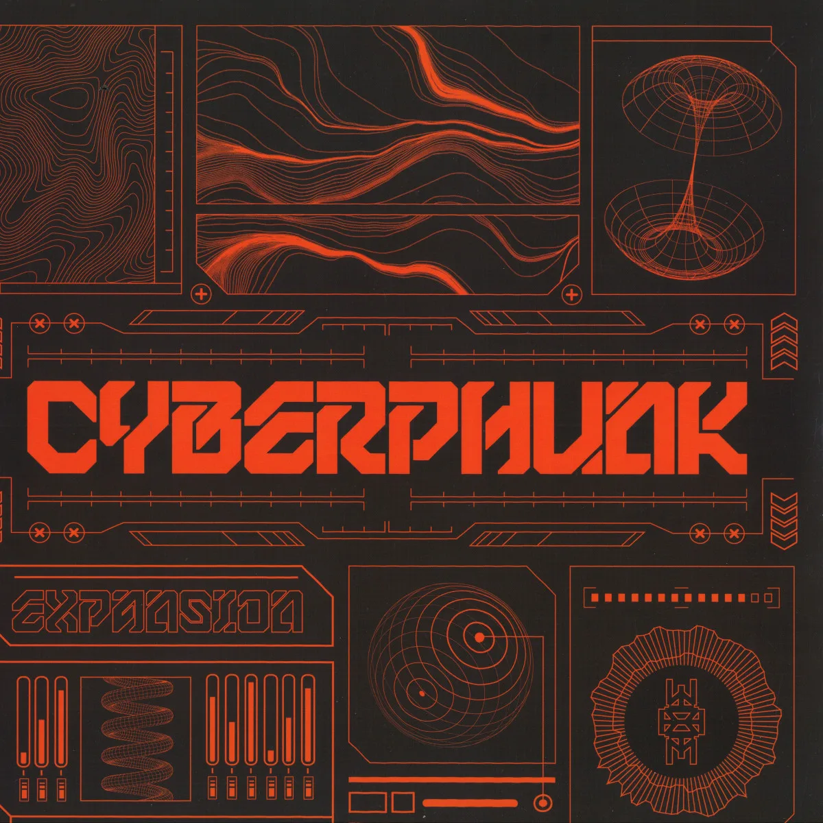Лицевая сторона обложки — Calagad 13 — CYBERPHUNK EXPANSION LP
