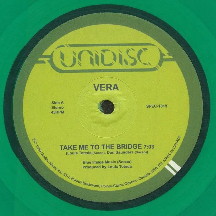 Front cover — VERA — Take Me To The Bridge (reissue)