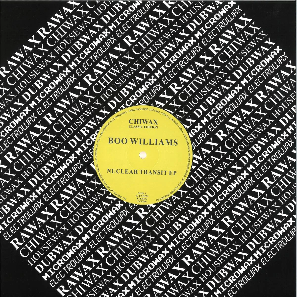 Лицевая сторона обложки — Boo Williams — Nuclear Transit EP
