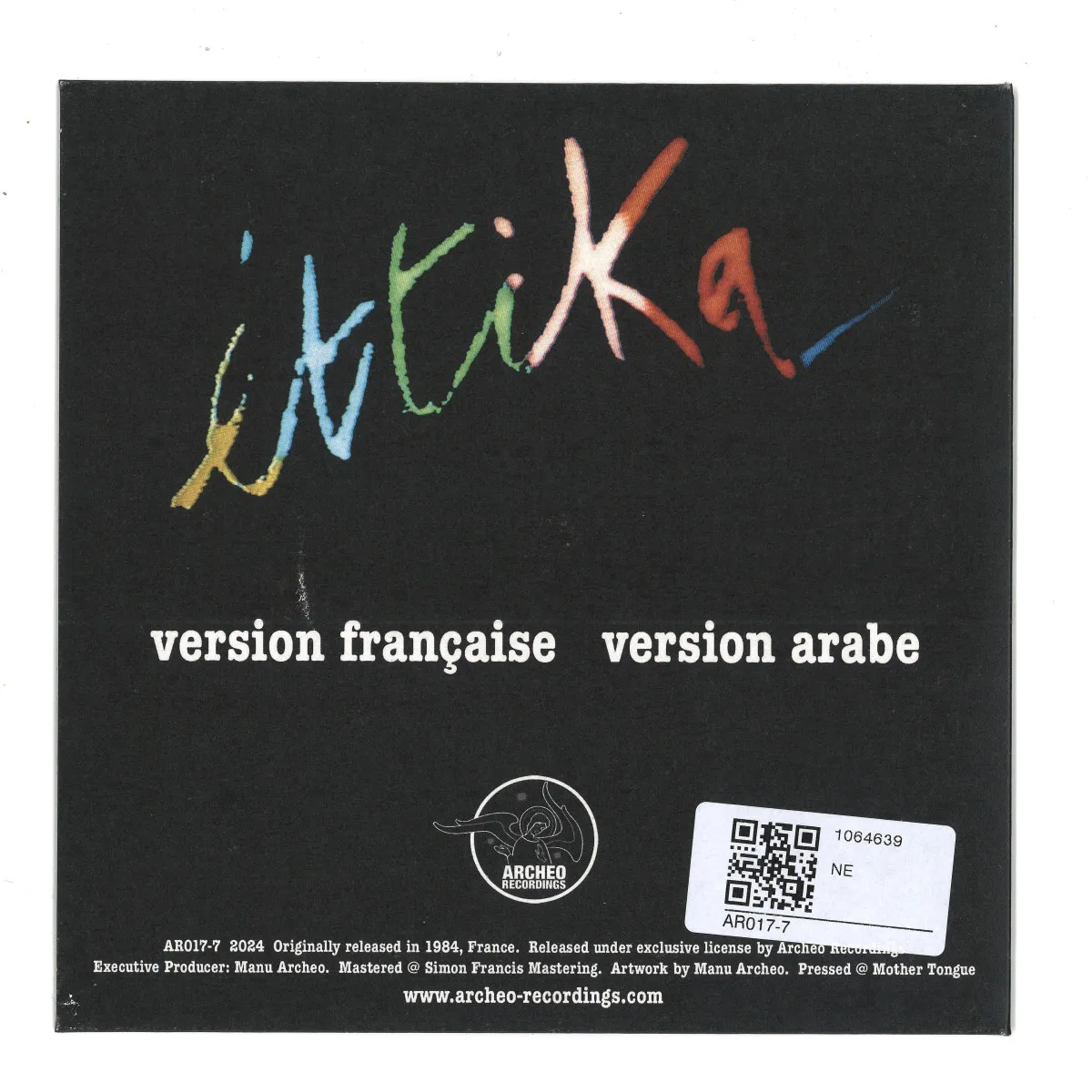 Back cover — Ettika — Ettika (1984 Originals)