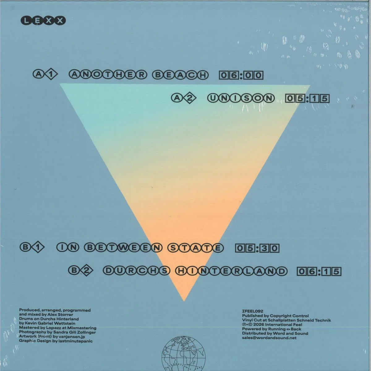 Back cover — Lexx — In Between State
