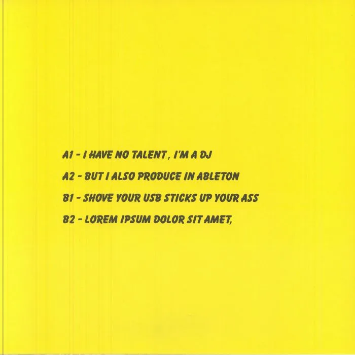 Back cover — DJ DIPSHIT — POPPERS 1000