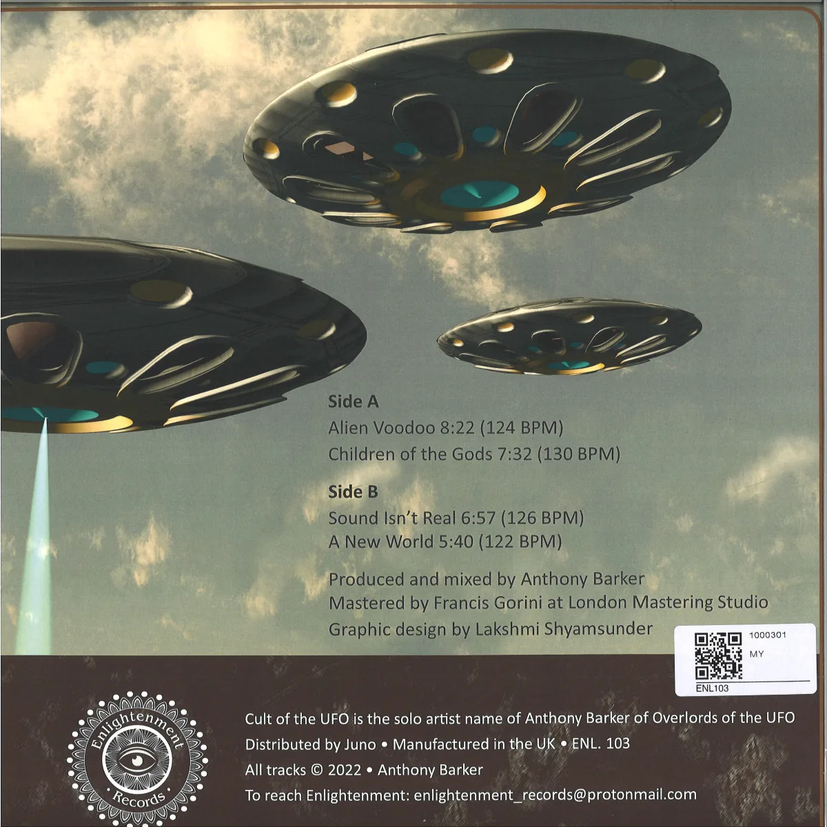 Обратная сторона обложки — Cult Of The Ufo — Beyond The Outer Limits