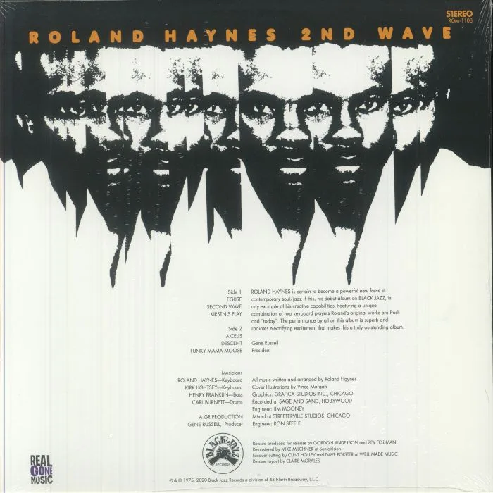 Обратная сторона обложки — Roland HAYNES — 2nd Wave
