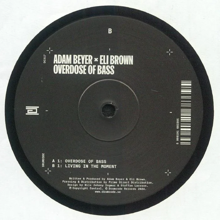 Обратная сторона обложки — Adam BEYER / ELI BROWN — Overdose Of Bass
