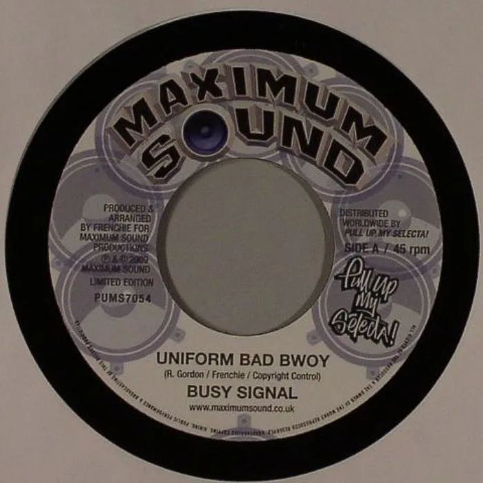 Обратная сторона обложки — BUSY SIGNAL — Uniform Bad Bwoy (Praise Jahovia Riddim)