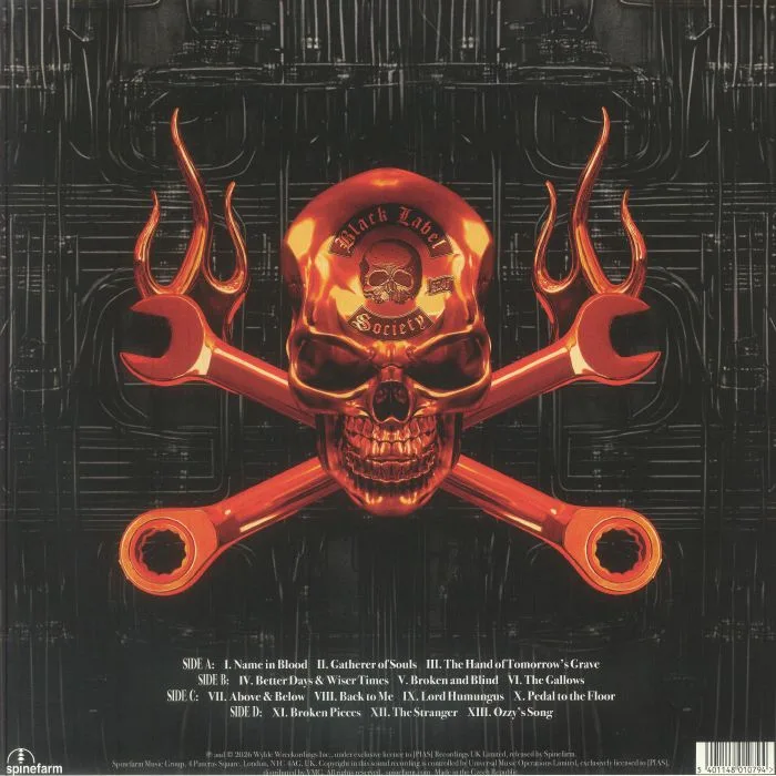 Обратная сторона обложки — BLACK LABEL SOCIETY — Engines Of Demolition