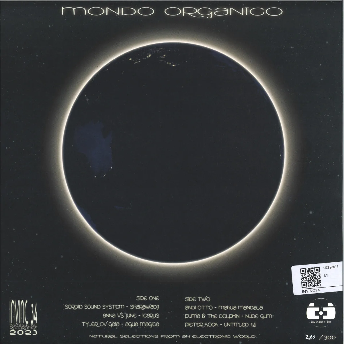Обратная сторона обложки — Various — Mondo Organico LP