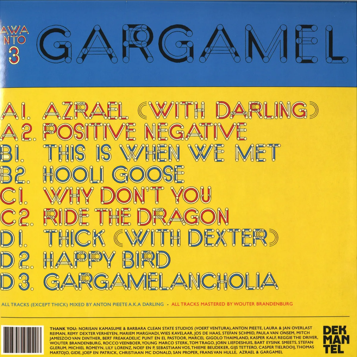 Обратная сторона обложки — Awanto 3 — Gargamel