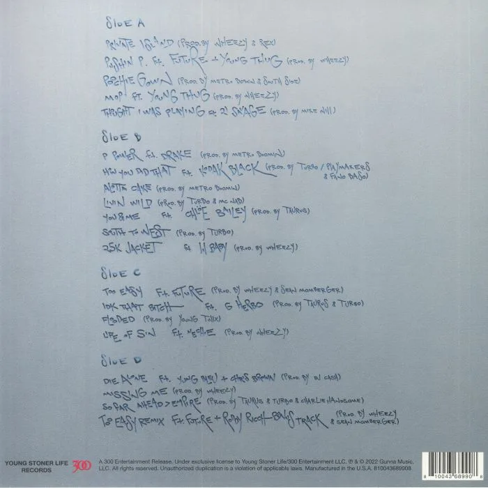 Back cover — GUNNA — DS4EVER