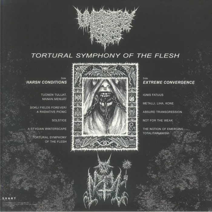 Back cover — UNEARTHLY RITES — Tortural Symphony Of The Flesh