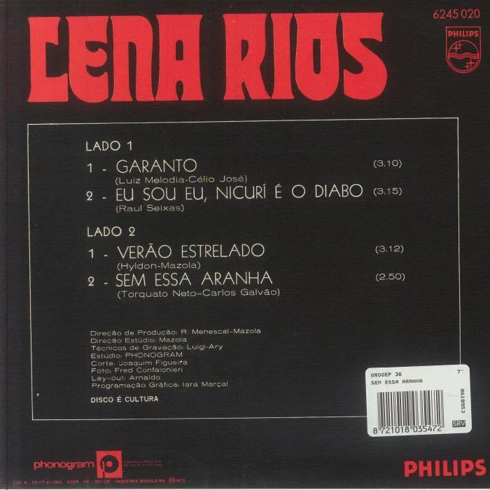 Обратная сторона обложки — Lena RIOS — Sem Essa Aranha