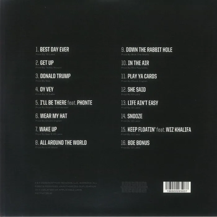 Обратная сторона обложки — Mac MILLER — Best Day Ever (reissue)