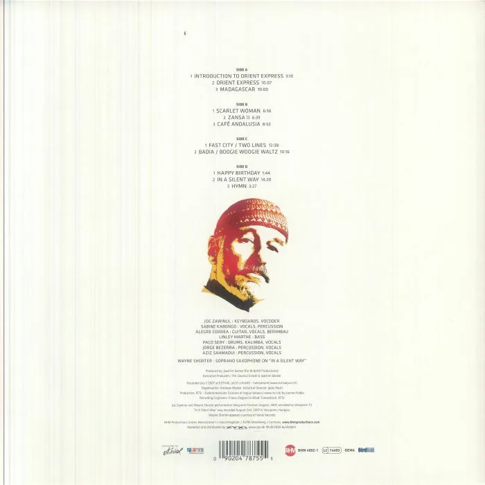 Обратная сторона обложки — Joe ZAWINUL / THE ZAWINUL SYNDICATE — 75th