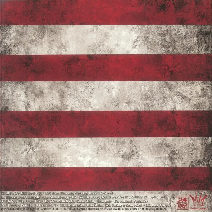 Back cover — Apollo BROWN / RAS KASS — Blasphemy (American Horror Edition)