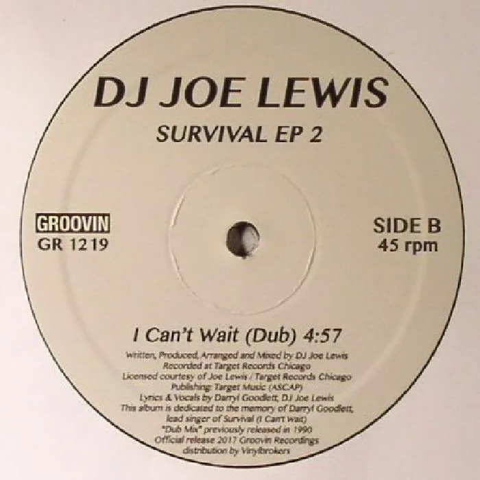 Обратная сторона обложки — DJ JOE LEWIS — Survival EP 2