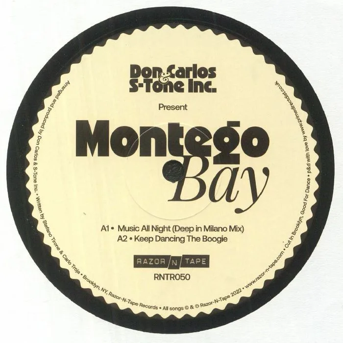 Лицевая сторона обложки — DON CARLOS / S TONE INC present MONTEGO BAY — Dreaming The Future