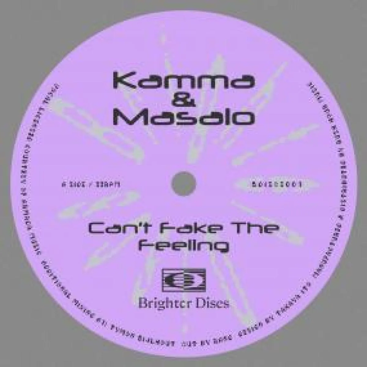 Лицевая сторона обложки — KAMMA & MASALO — CAN'T FAKE THE FEELING