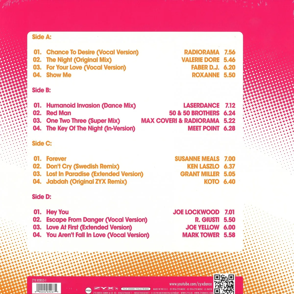 Back cover — Various — ZYX Italo Disco Collection 2 (2x12")