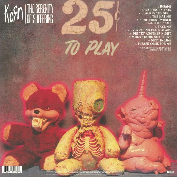 Back cover — KORN — Serenity Of Suffering (reissue)