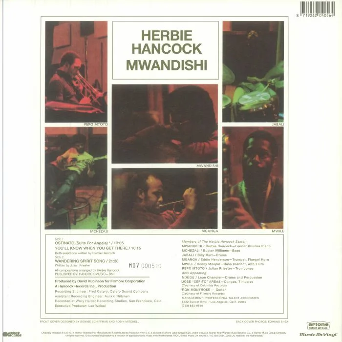 Back cover — Herbie HANCOCK — Mwandishi