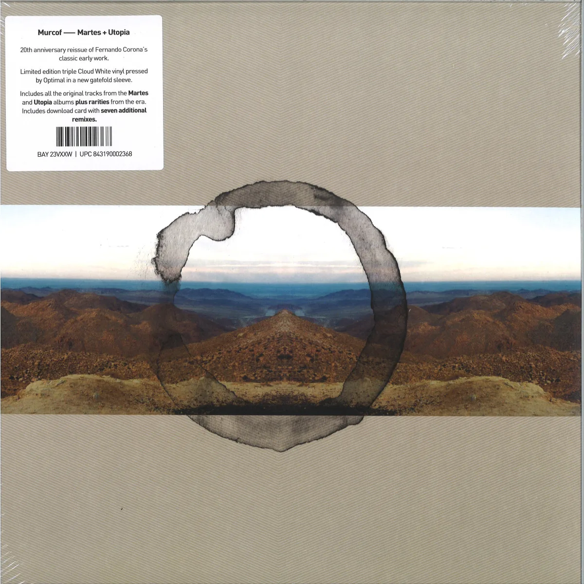 Обратная сторона обложки — Murcof — MARTES + UTOPíA (20TH ANNIVERSARY EDITION) LP (3x12")
