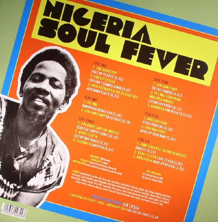 Обратная сторона обложки — VARIOUS — Nigeria Soul Fever: Afro Funk Disco & Boogie: West African Disco Mayhem!
