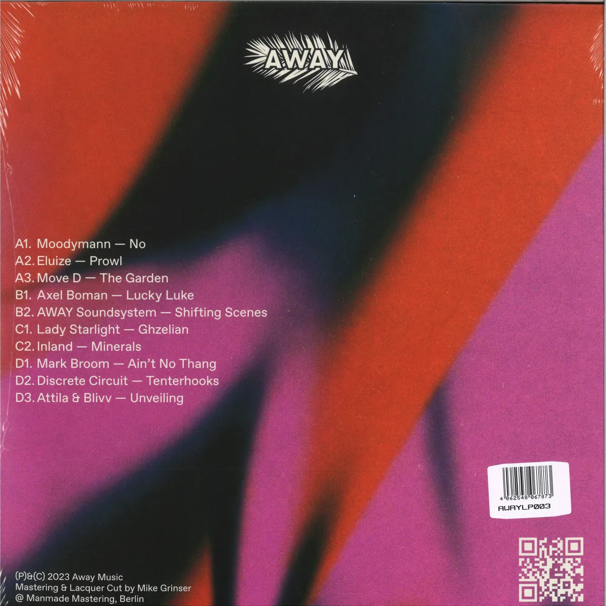 Back cover — Various — AWAY 10 Years 2X12*