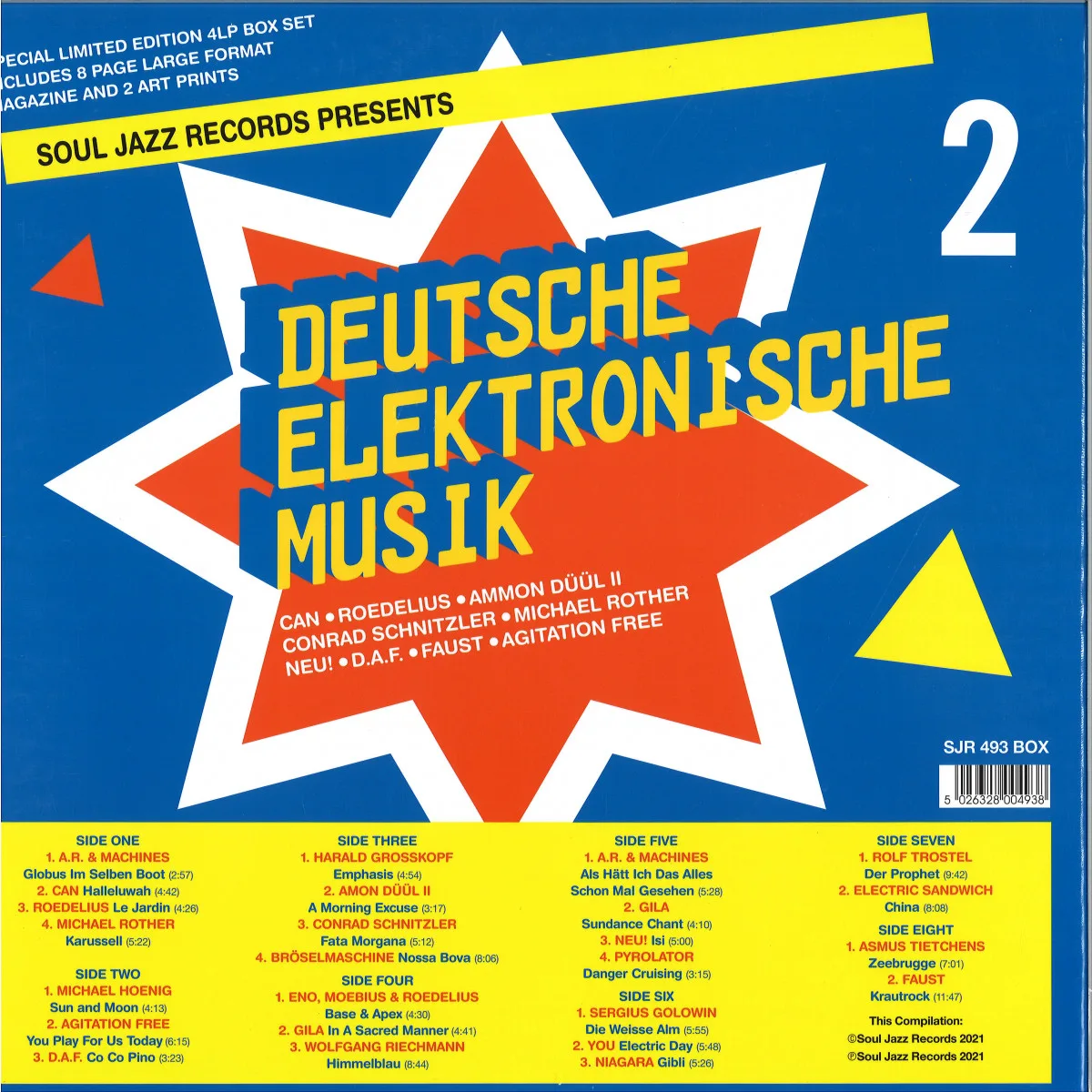 Обратная сторона обложки — Soul Jazz Recordspresents — Deutsche Elektronische Musik 2 SPECIAL BOX Edition
