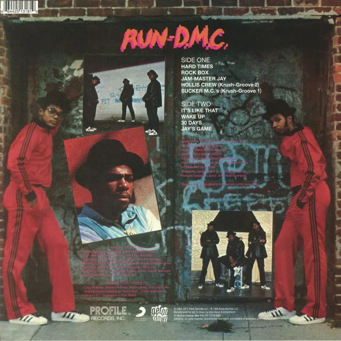 Back cover — RUN DMC — Run DMC (reissue)