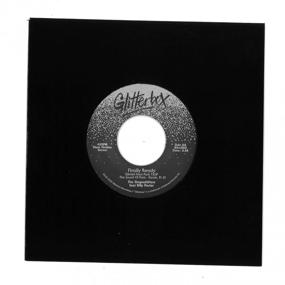 Back cover — The Shapeshifters Featuring Billy Porter — Finally Ready (Dimitri From Paris TSOP Remix)