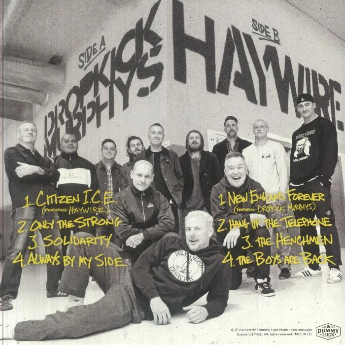 Back cover — DROPKICK MURPHYS / HAYWIRE — New England Forever
