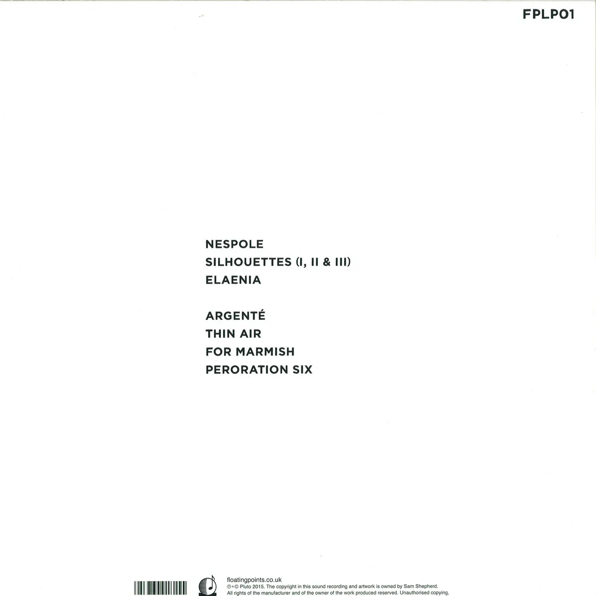 Back cover — Floating Points — Elaenia