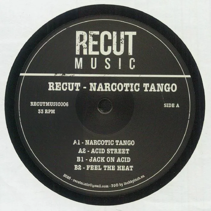 Лицевая сторона обложки — RECUT — Narcotic Tango