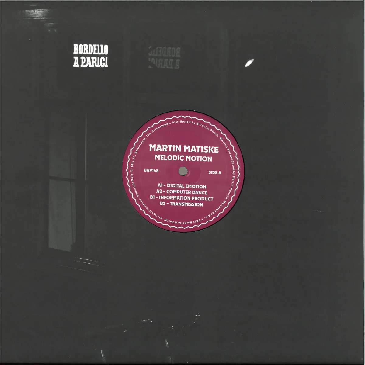 Лицевая сторона обложки — Martin Matiske — MELODIC MOTION EP
