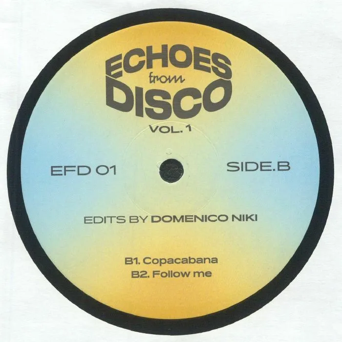 Back cover — Domenico NIKI — Echoes From Disco Vol 1