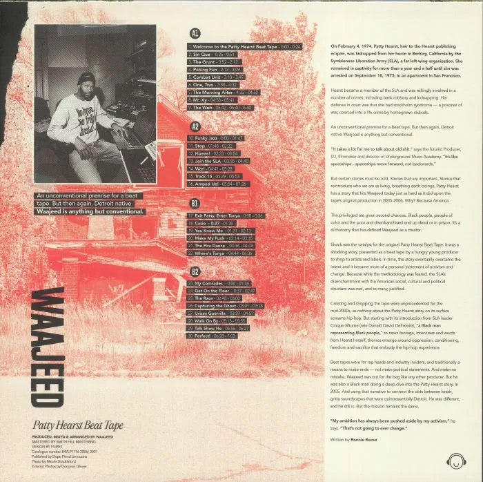 Back cover — WAAJEED — Patty Hearst Beat Tape