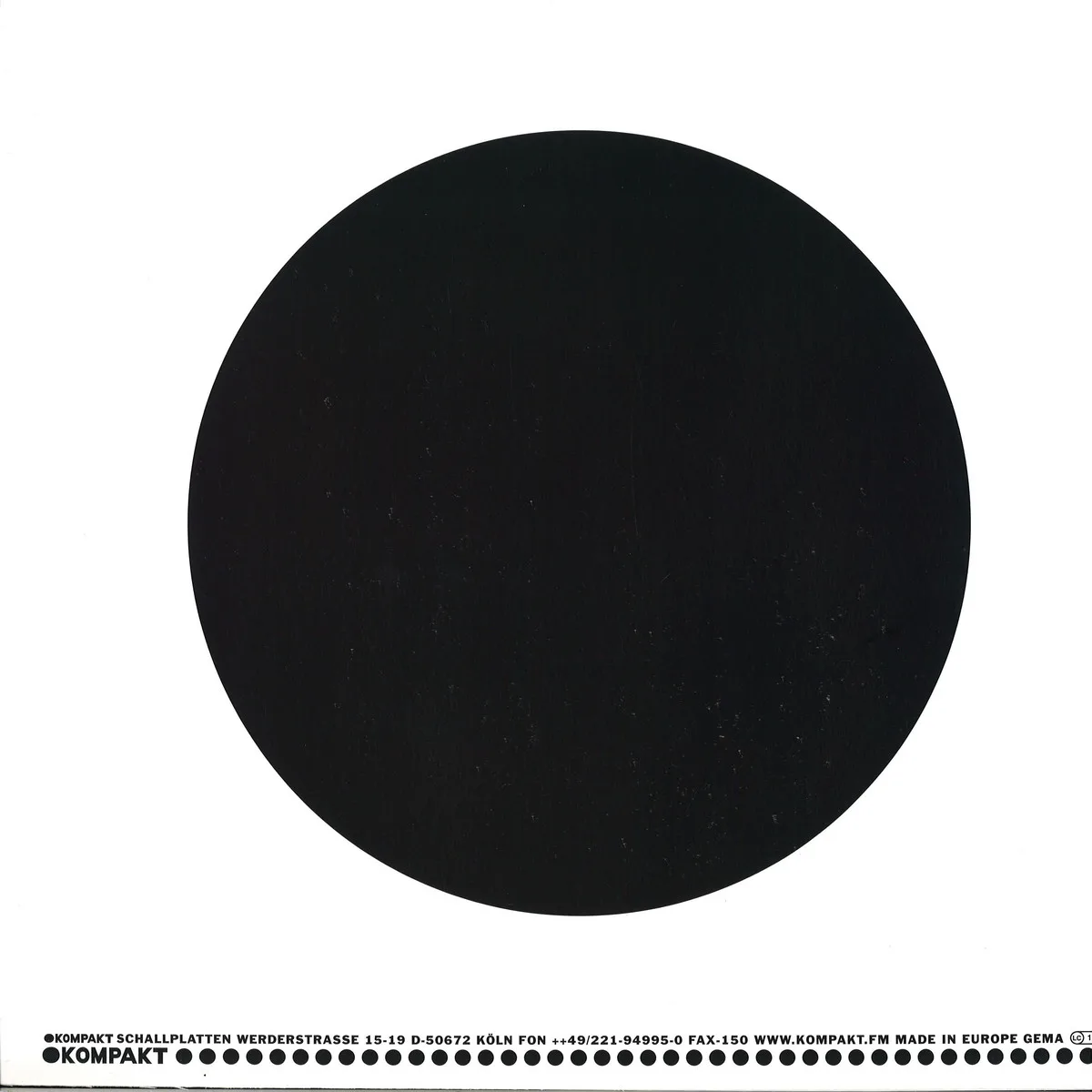 Back cover — Sonns — Tame
