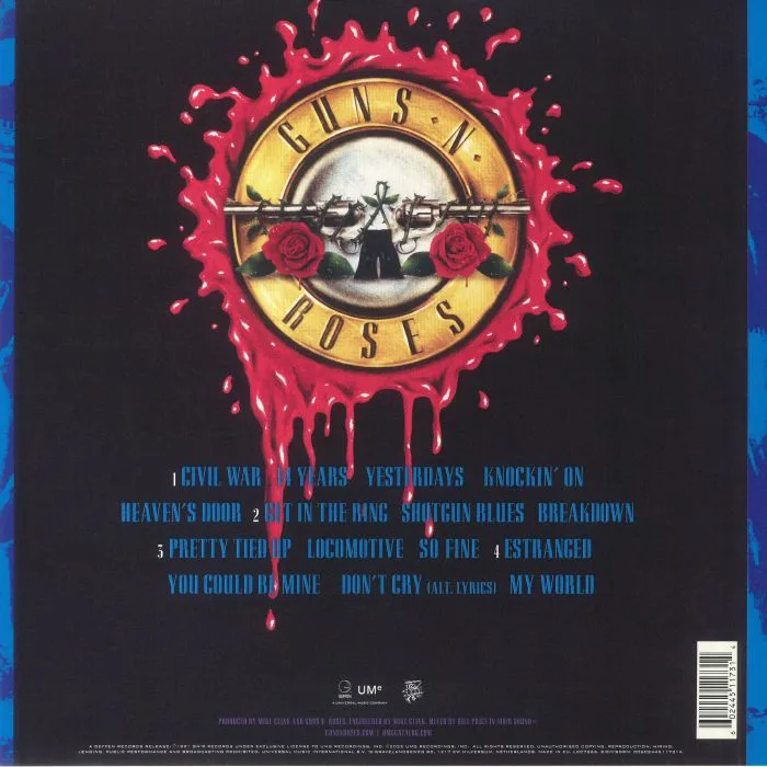Обратная сторона обложки — GUNS N ROSES — Use Your Illusion II (remastered)