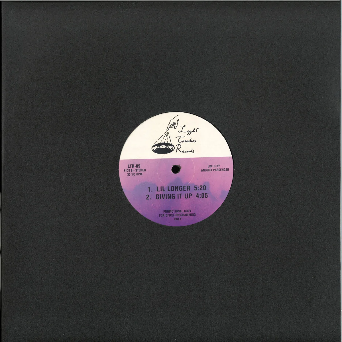 Back cover — Unknown Artists — LIGHT TOUCHES 09 EP