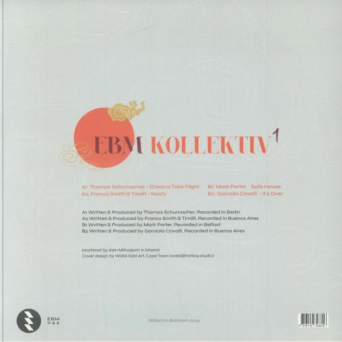 Обратная сторона обложки — Thomas SCHUMACHER / FRANCO SMITH / TIMIR / MARK PORTER / GONZALO CAVALLI — EBM Kollektiv 1