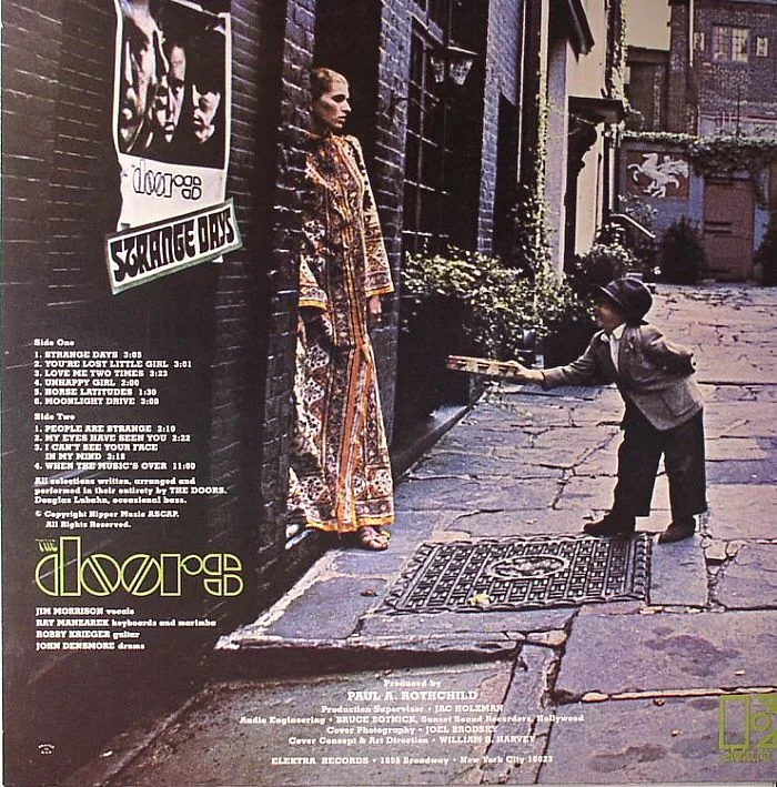 Back cover — The DOORS — Strange Days