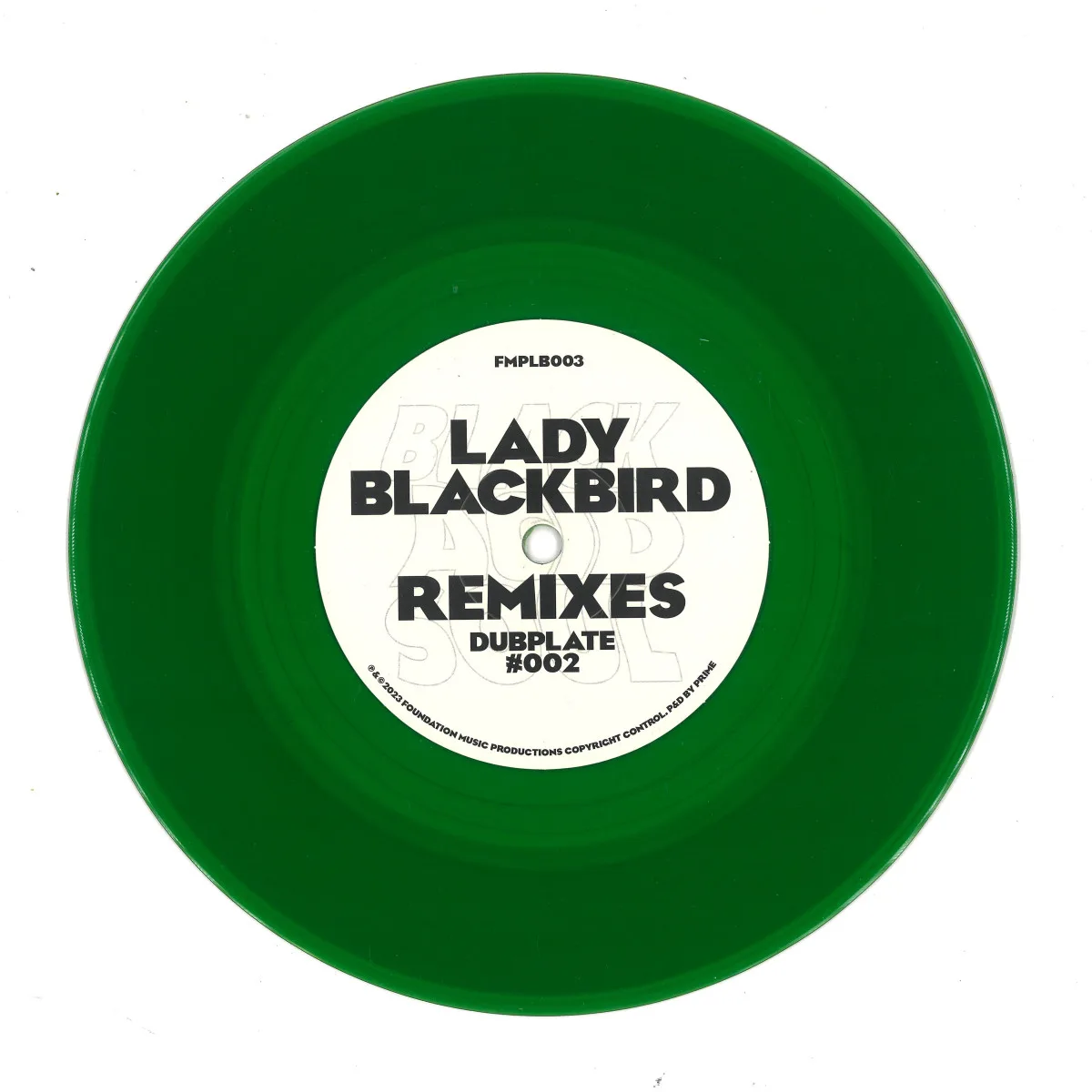 Front cover — Lady Blackbird — Remix Dubplate #002