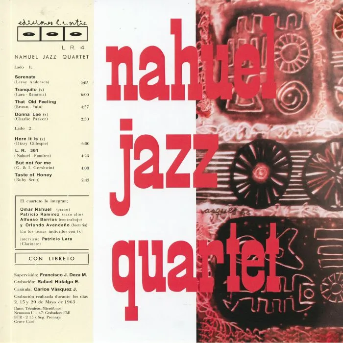 Back cover — NAHUEL JAZZ QUARTET — Nahuel Jazz Quartet