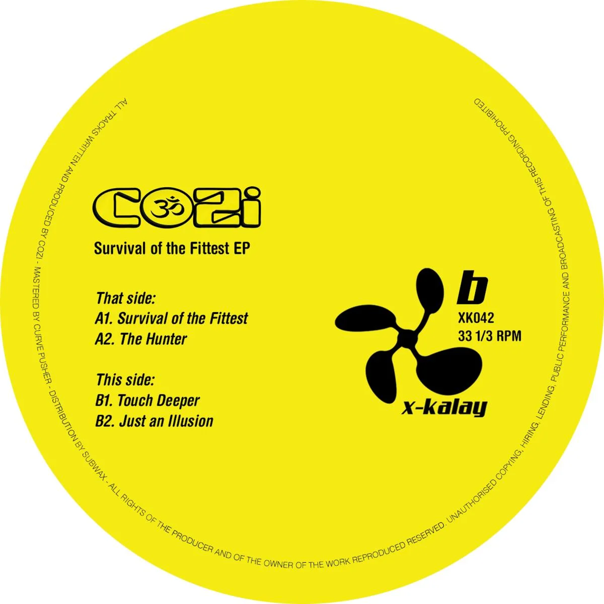 Back cover — COZi — Survival of the Fittest EP