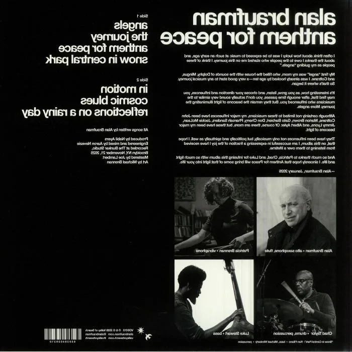 Back cover — Alan BRAUFMAN — Anthem For Peace